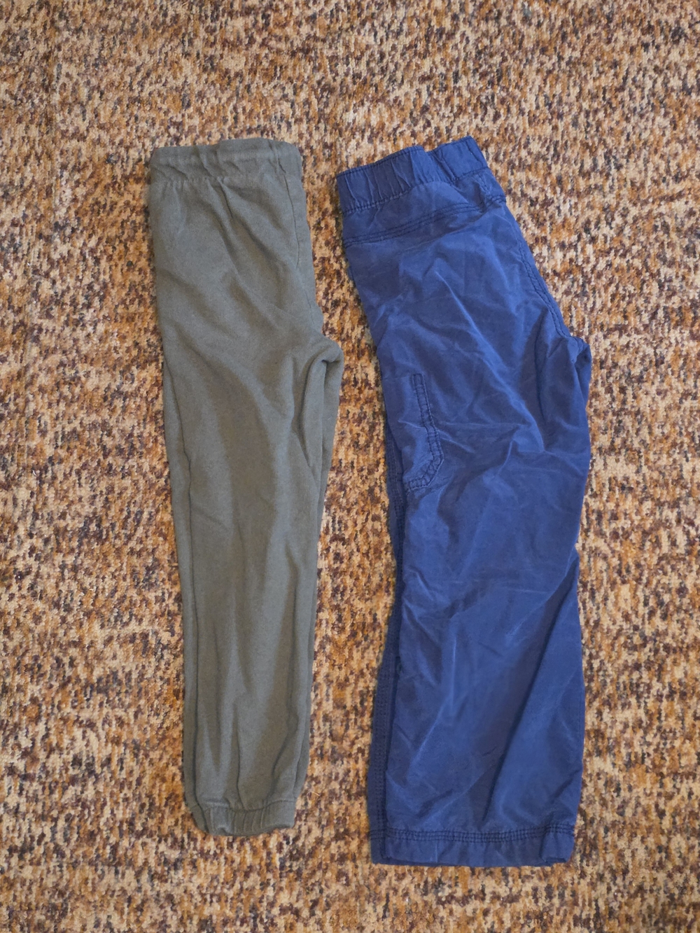 Old Navy Olive Green & Navy Blue Kids Jogger Pants